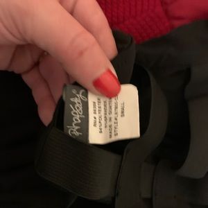 Strapless black dress